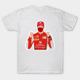 Mick Schumacher after winning the Formula 2 championship of 2020 T-Shirt